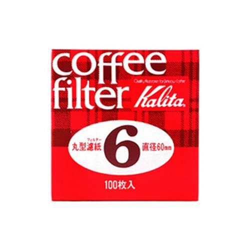 칼리타 원형필터 #6 (60mm/100매) 커피필터 라운드필터 모카포트용 더치용