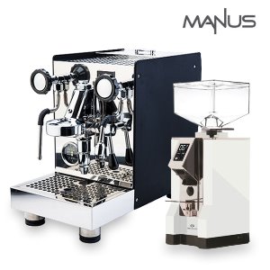 엘로치오 마누스 V2 커피머신 블랙+유레카 미뇽 화이트+사은품(탬퍼,탬핑매트)