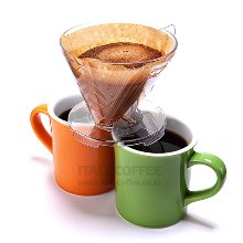 블랙와인 트라이탄 더블 커피 드리퍼 2~5인용(드립받침,원두스푼 포함)