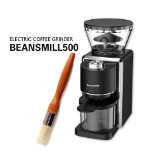 빈스밀500 전동 커피그라인더 코니컬 버(청소용브러쉬 포함) 타이머기능 35단계분쇄