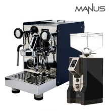 엘로치오 마누스 V2 커피머신 네이비+유레카 미뇽 블랙+사은품(탬퍼,탬핑매트)