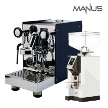 엘로치오 마누스 V2 커피머신 네이비+유레카 미뇽 화이트+사은품(탬퍼,탬핑매트)