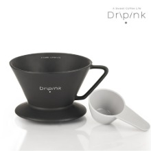 드립핑크 도자기 커피 드리퍼 블랙(국내산)